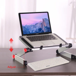 Mbajtëse për laptop të palosshme, mbajtëse tableti ergonomike për tavolinë