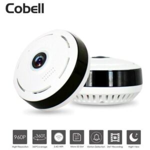 Kamera Cobell 960P Wifi IP me Night Vision dhe kënd panoramik 360 gradë